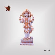 Marble Standing Painted Laxmi