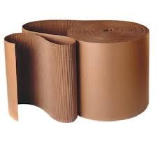 brown corrugated rolls