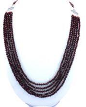 Natural Red Garnet Faceted Beads