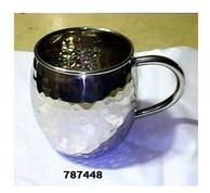 Hammered Nickel Beer Mug