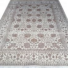 Hand-Knotted Wool Viscose Carpet
