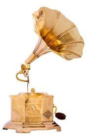 Brass Gramophone