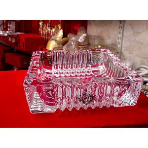 crystal designer square bowl