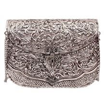 silver plated handbag purse