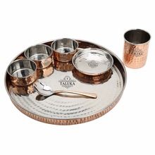 Copper Steel Dinner Set