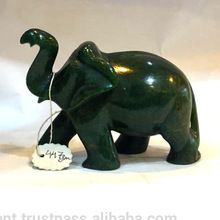 Handcrafted Green Jade Elephant