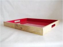 stylish wooden tray