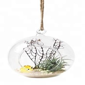 hanging glass candle holder