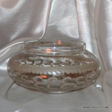 Square Clear Glass Serving Bowl