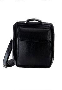 Black Strap Genuine Leather Laptop Bag