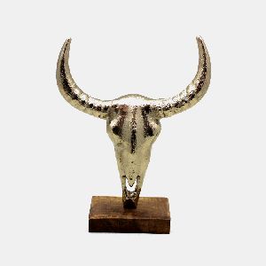 Bull Head Sculpture