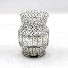 Iron Crystal Candle Votive Holder