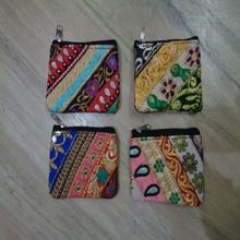 zari patchwork coins purses