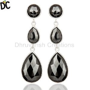 Black Hematite Gemstone Earring