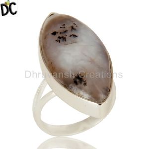 Dendritic Opal Gemstone Rings