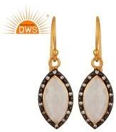 Designer Gold Plated Silver Drop Earring