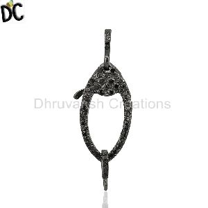 Diamond Studded Lobster Clasp Connector