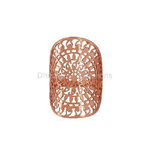 Filigree Design Gold Plated Ring