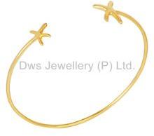 Gold Plated Cuff Bangle