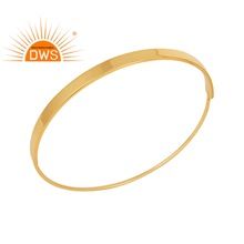 Gold Plated Sleek Design Bangle