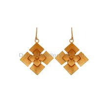 Gold Plated Sterling Silver Drop Earring