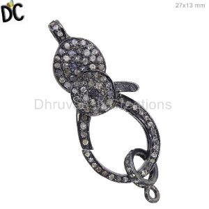 Pave Diamond Clasp Pendant