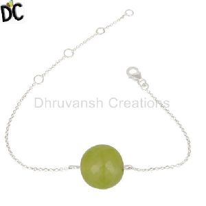 Prehnite Chalcedony Gemstone Bracelets