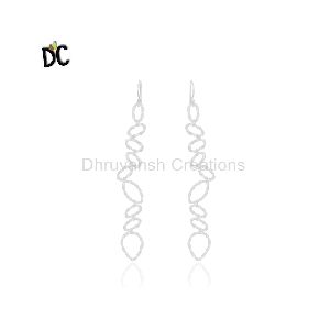 Silver Plated Brass Earring