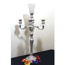 Arm Crystal Flower Vase Candelabra