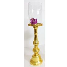 Golden Candle Pillar Holder