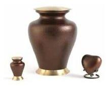 Sold Brass Cremation Urn