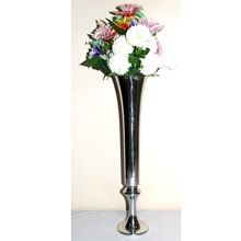 Trumpet Shape Aluminium Metal Flower Vase
