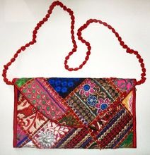 cotton Embroidery Ladies body bag