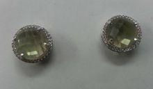 Lemon Topaz Silver Stud