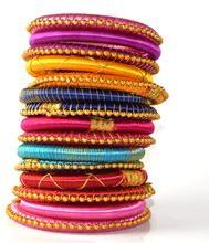 Multicolor Silk Thread Bangle