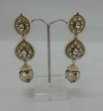 Silver Kundan Earring