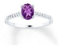 Solitaire Amethyest Ring