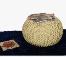 Handmade Knitted Dori Pouf