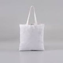 plain white calico bag