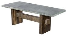 Solid Wood Leg Rustic Dining Table