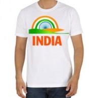 Plain Printed And Colourful Tricolour T shirt