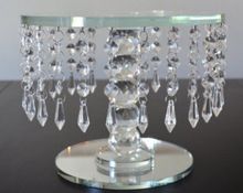 Crystal one tier Cake plates