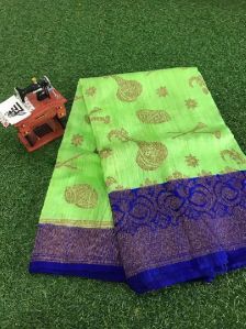 Pure banarasi dupion jute silk sarees