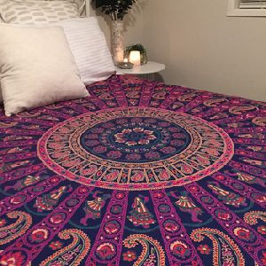 Cotton Roundie Ethnic Boho Beach Blanket