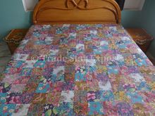 Patchwork Kantha Bedspread