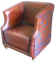 Printed Leather Chair