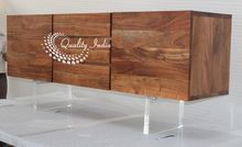 Wooden Live Edge Designer Storage Cabinet