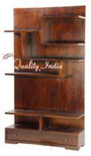 Wooden Long Muti Shelves Display Rack