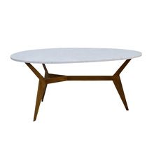 white marble center table