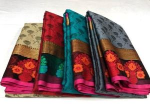 Ladies Kora Party Wear Silk Saree